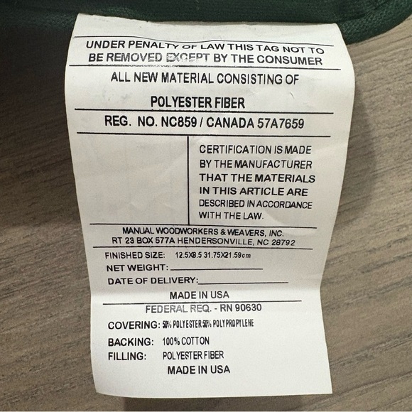 Decorative Embroidered Tapestry Pillow “May All Your Weeds Be Wildflowers” 12x8 - Picture 9 of 9